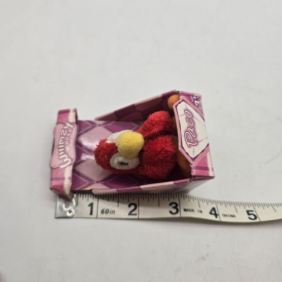 Whimzy Pets Paco Parrot Red Plush Bird Mini 3" 2009 Macaw Toy Stuffed Animal - Picture 6 of 7